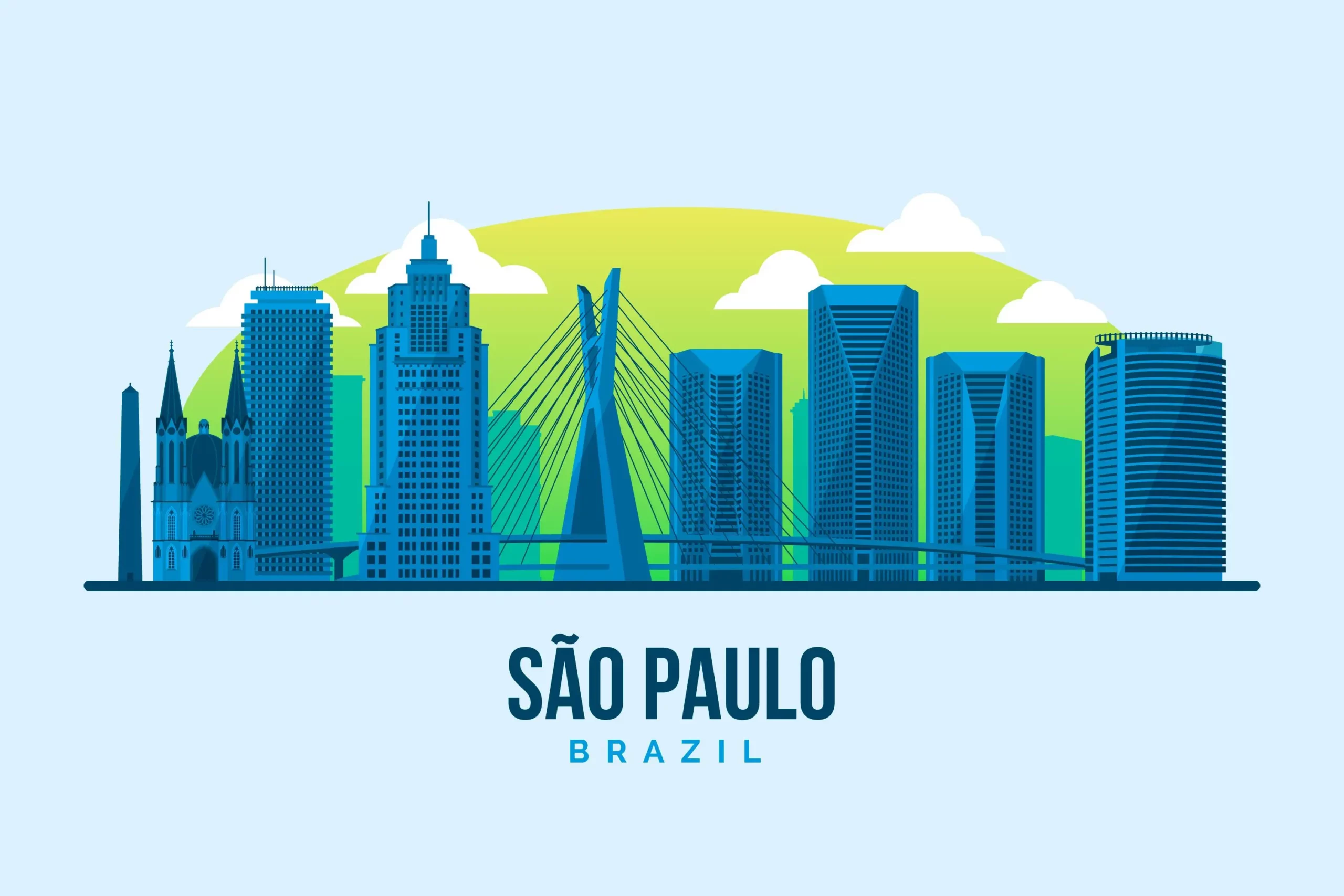 Ilustração da cidade de São Paulo